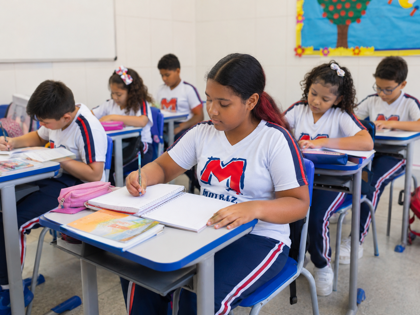 Alunos em sala de aula